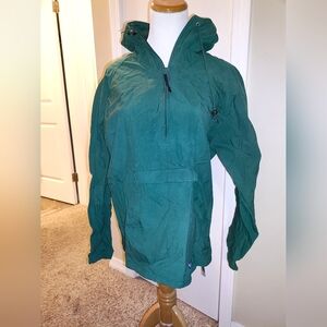 Woolrich Forest Green Hooded Windbreaker